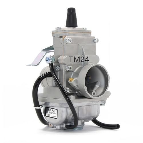 TM24 Flachschiebervergaser 24 mm, kompatibel mit CR250, kompatibel mit Kawasaki KX125/KX150 TM24 Flachschiebervergaser 24 mm, kompatibel mit CR250, kompatibel mit Kawasaki KX125/KX150 von Aqkhougty