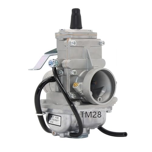 TM28 Flachschiebervergaser 28 mm, kompatibel mit CR250, kompatibel mit Kawasaki KX125/KX150 TM28 Flachschiebervergaser 28 mm, kompatibel mit CR250, kompatibel mit Kawasaki KX125/KX150 von Aqkhougty