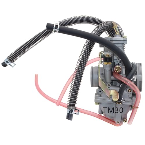 TM30 Flachschiebervergaser 30 mm, kompatibel mit CR250, kompatibel mit Kawasaki KX125/KX150 TM30 Flachschiebervergaser 30 mm, kompatibel mit CR250, kompatibel mit Kawasaki KX125/KX150 von Aqkhougty