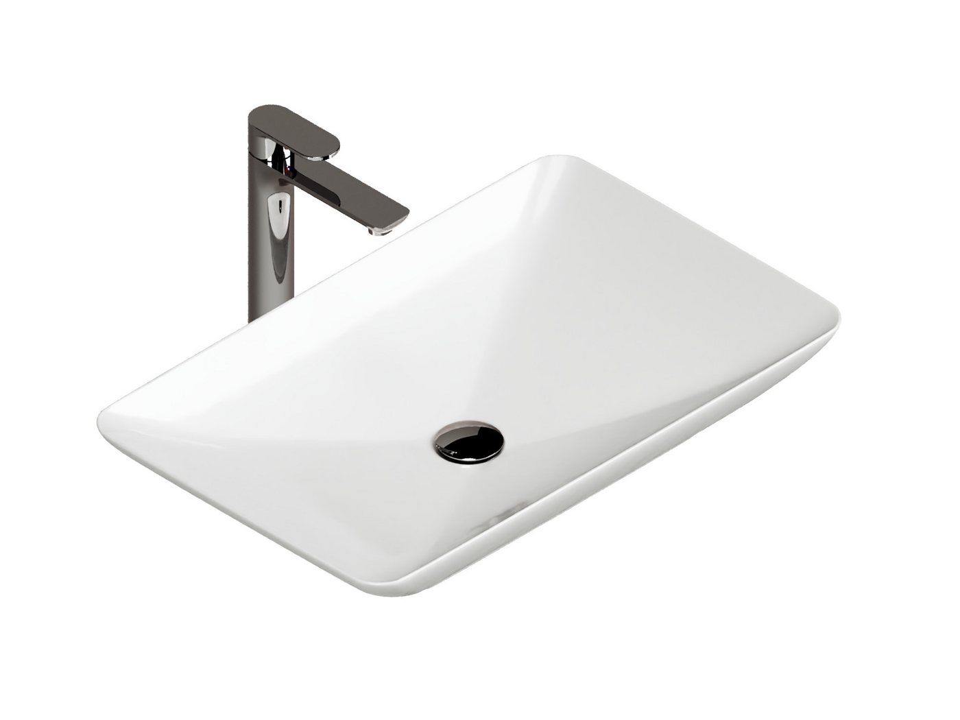 Aqua Bagno Aufsatzwaschbecken Design Keramik Aufsatzwaschbecken Waschschale (Packung) von Aqua Bagno