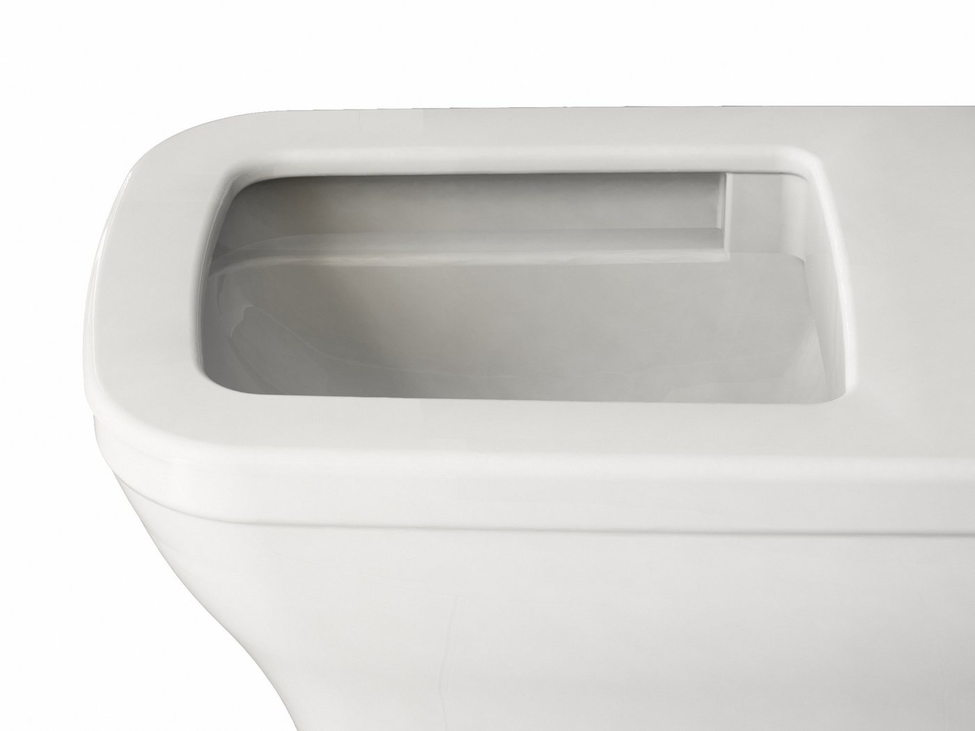 Aqua Bagno Tiefspül-WC Aqua Bagno Firo spülrandlose Toilette inkl. Softclose Sitz - eckiges von Aqua Bagno
