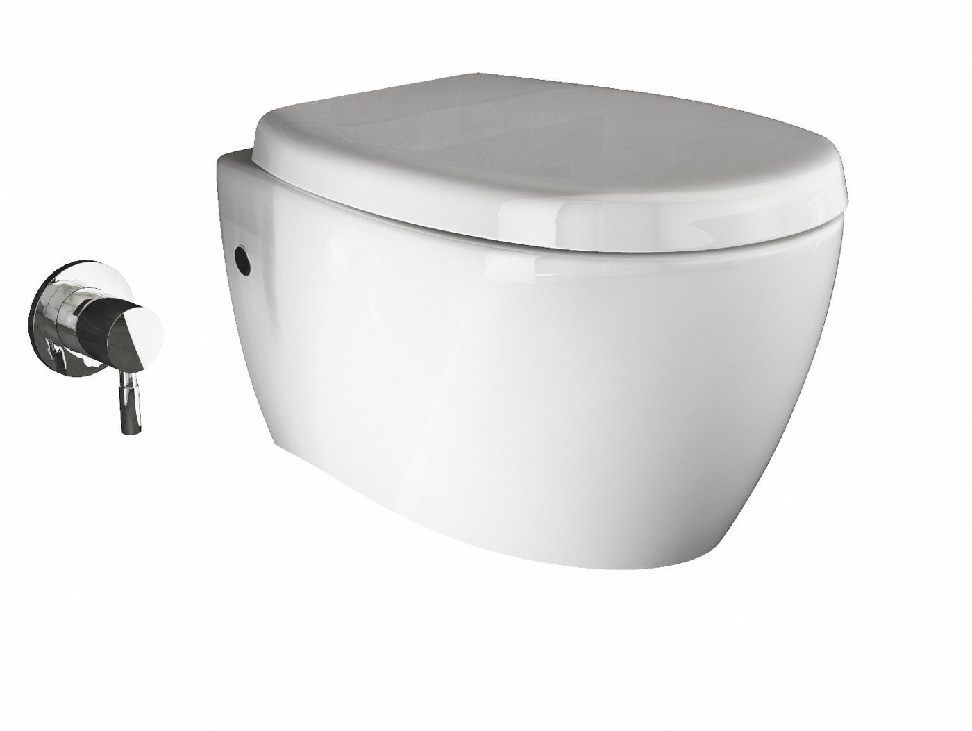 Aqua Bagno Tiefspül-WC Aqua Bagno Taharet WC inkl. Softclose WC-Sitz Dusch-WC Hänge-WC Toilet von Aqua Bagno