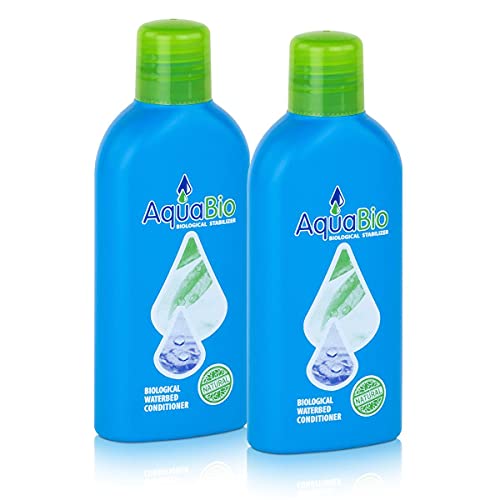 AquaBio Wasserbett Konditionierer, Biologisch (12 Monate) (2er Sparpack) *SUPERKONZENTRAT* von BIOAQUA