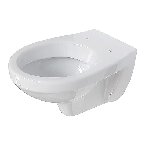 Design Hänge Wand WC Toilette Keramik (RosenStern) - Tiefspüler Weiß von Aqua Blue