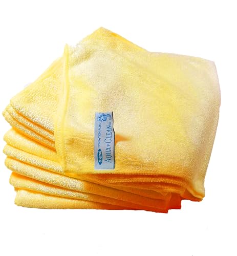 Aqua CLEAN Sensation Plus Mikrofaser Universal Reinigungstücher Gold 10 Set Allzweck Tücher von Aqua Clean