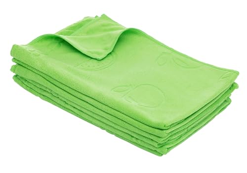 Aqua Clean Kristall Geschirrtücher mit Prägemotiv 6tlg. (Obst, Grün) von Aqua Clean