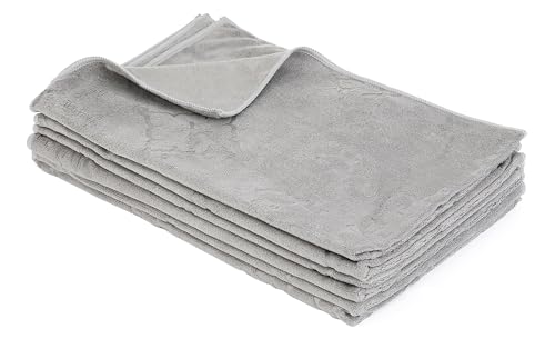 Aqua Clean Kristall Geschirrtücher mit Prägemotiv 6tlg. (Ornament, Grau) von Aqua Clean