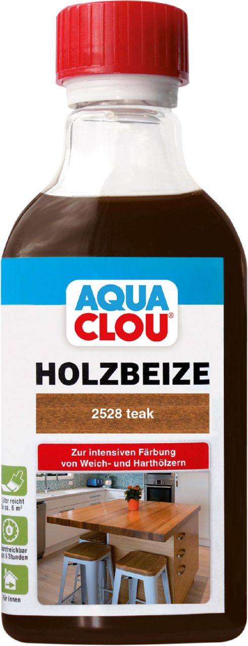 Aqua Clou Holzbeize 250 ml teak von Aqua Clou