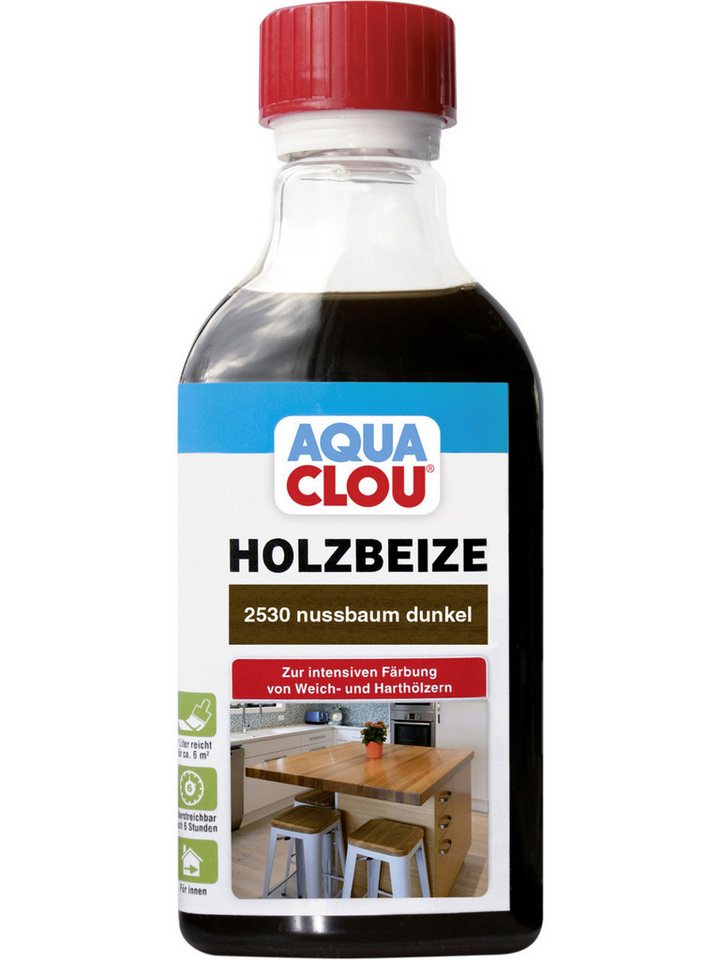 Aqua Clou Holzbeize Aqua Clou Holzbeize 250 ml nussbaum dunkel von Aqua Clou