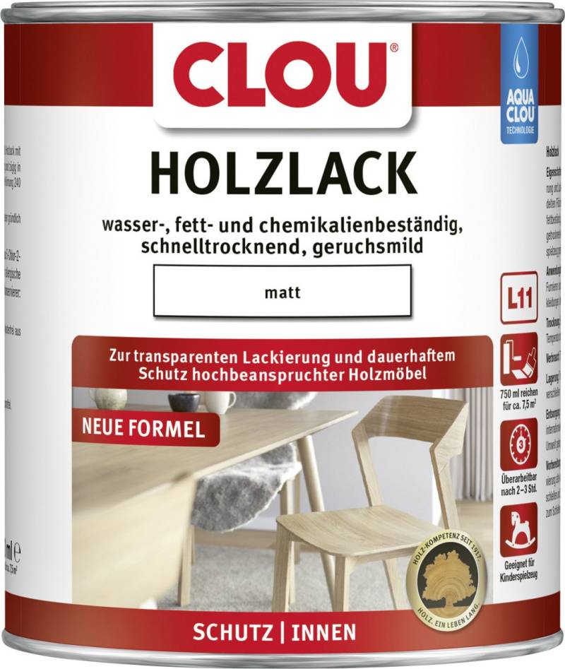 Aqua Clou Holzlack 750 ml matt transparent Aqua Clou Holzlack 750 ml matt transparent von Aqua Clou
