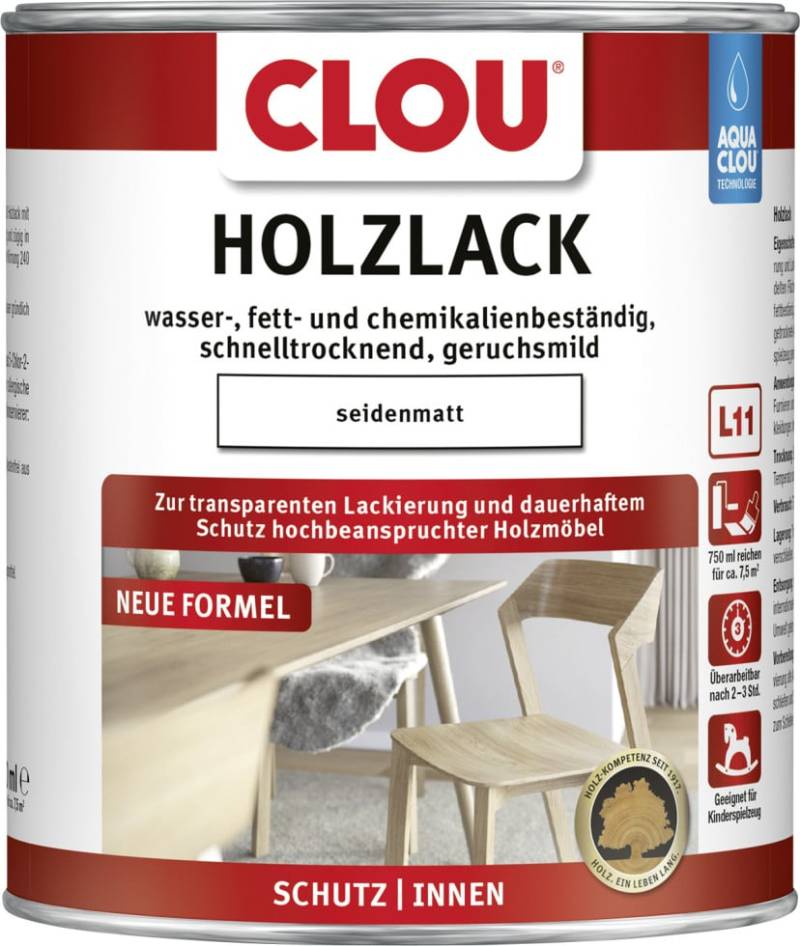Aqua Clou Holzlack 750 ml seidenmatt transparent Aqua Clou Holzlack 750 ml seidenmatt transparent von Aqua Clou