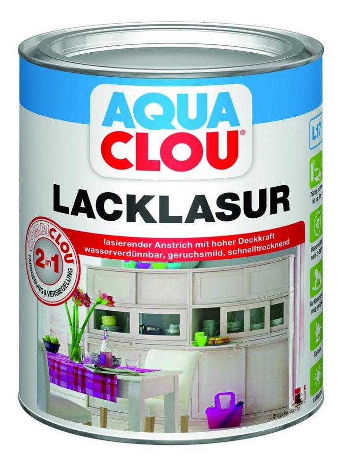 Aqua Clou Holzlack Aqua Clou Lacklasur L17 Nr.13 750 ml palisander von Aqua Clou