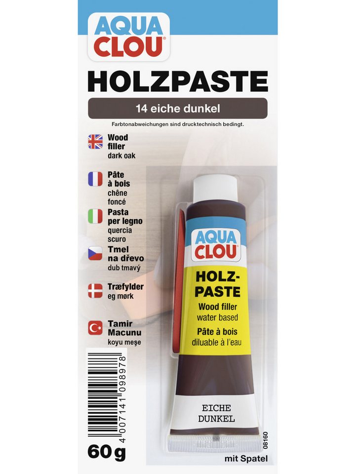 Aqua Clou Holzlack Clou Holzpaste 60 g eiche dunkel Aqua Clou Holzlack Clou Holzpaste 60 g eiche dunkel von Aqua Clou