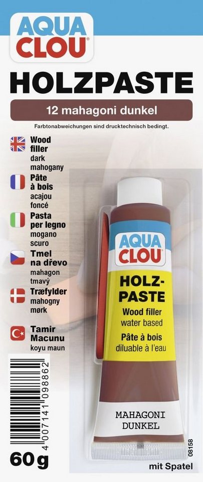 Aqua Clou Holzlack Clou Holzpaste 60 g mahagoni dunkel von Aqua Clou