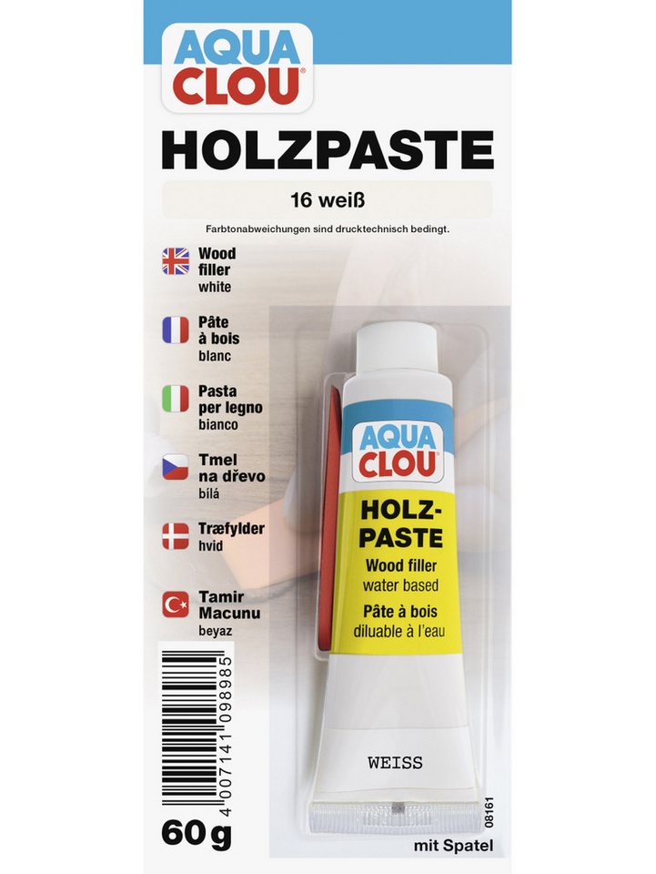 Aqua Clou Holzlack Clou Holzpaste 60 g weiß Aqua Clou Holzlack Clou Holzpaste 60 g weiß von Aqua Clou