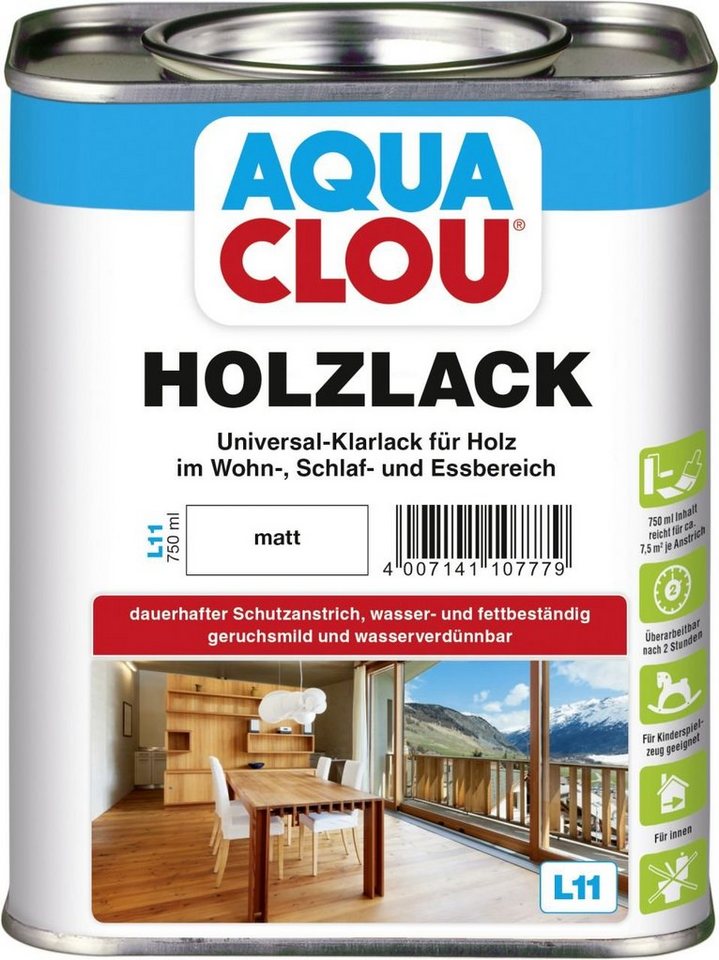 Aqua Clou Holzlack Aqua Clou Holzlack L11 750 ml matt von Aqua Clou