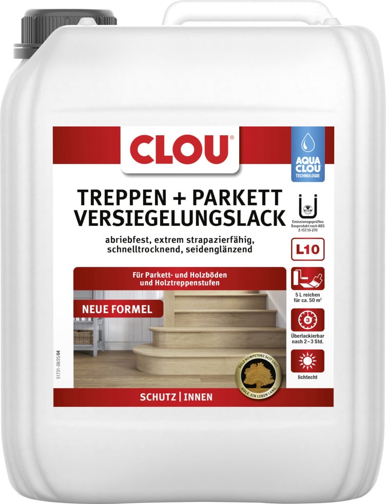 Aqua Clou Treppen- & Parkettlack 5 L seidenglänzend Aqua Clou Treppen- & Parkettlack 5 L seidenglänzend von Aqua Clou