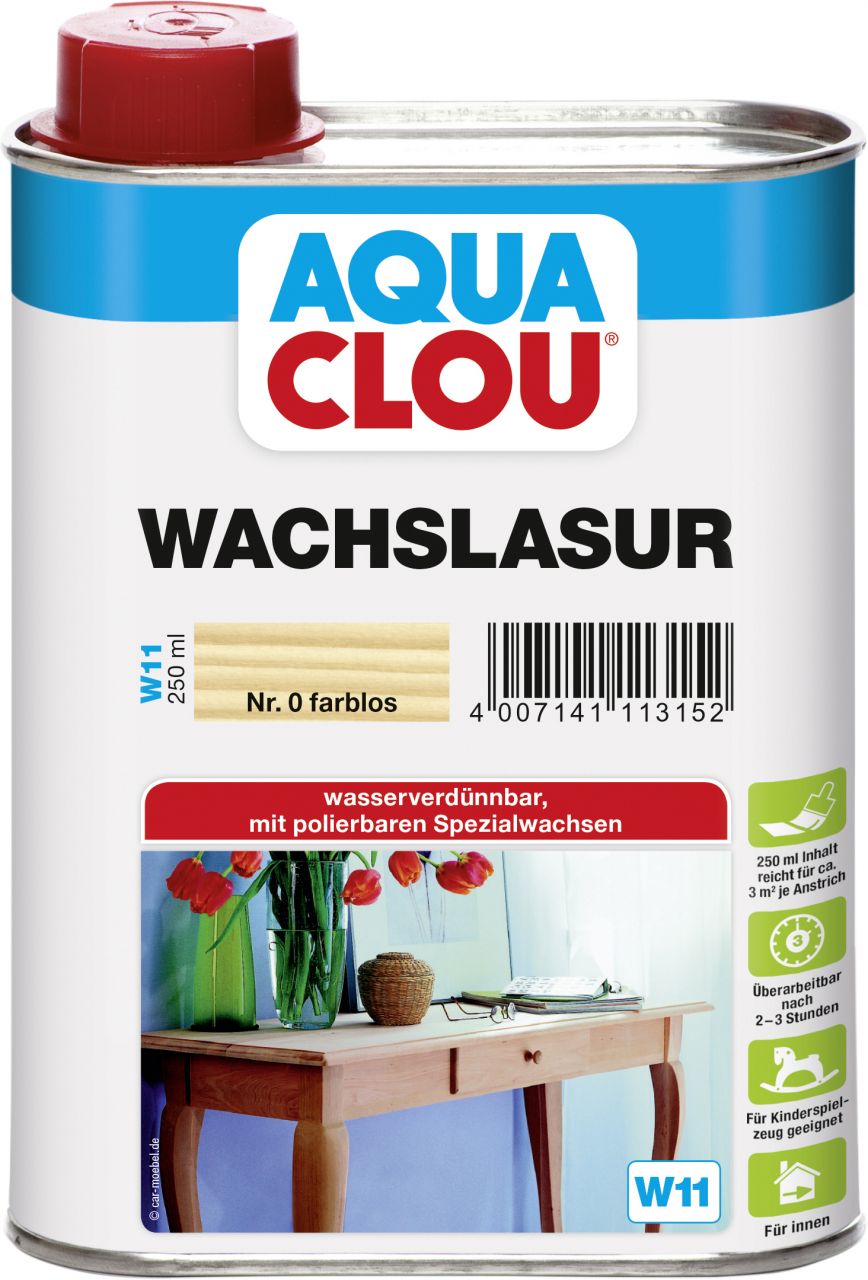 Aqua Clou Wachslasur 250 ml farblos von Aqua Clou