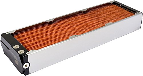 Aqua Computer 33041 Airplex Modularity System (420 mm, Kupfer-Lamellen, Kreislauf, Edelstahl-Seitenteile) von Aqua Computer