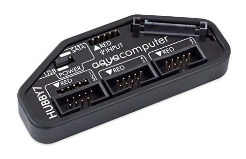 Aqua Computer 53230 HUBBY7 interner USB 2.0 Hub schwarz Aqua Computer 53230 HUBBY7 interner USB 2.0 Hub schwarz von Aqua Computer