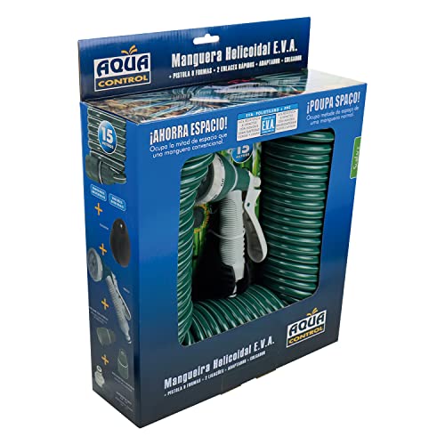 Aqua Control C2107N2 Gartenschlauch mit 7 Formen, 15 m, Grün von AQUA CONTROL