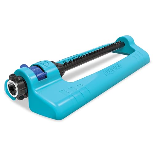Sun Joe SJI-OMS20 Aqua Joe Sprinkler, 4.400 m² Abdeckung, unzerstörbar, oszillierend, Blau von Aqua Joe