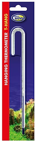 Glasthermometer hängend Größe L 15cm,8,2mm, T-HANG L von Aqua Nova