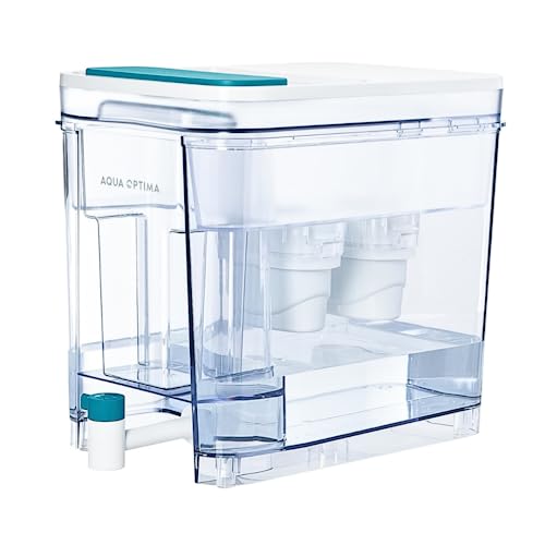 Aqua Optima Laica WD1001 Filtered Water Tank 8,2 l mit 6 Filtern für Fridge oder Counttop von Aqua Optima