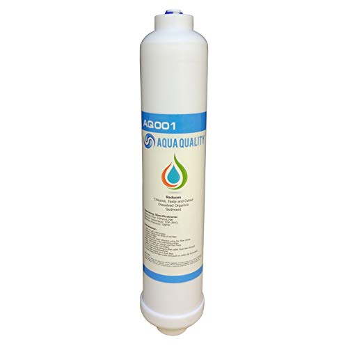 Ersatz-Wasserfilter für Systeme unter der Spüle, externer Kühlschrank-Wasserfilter, Klempnerfilter – Aqua-Qualität in Line (1 Stück) von Aqua Quality