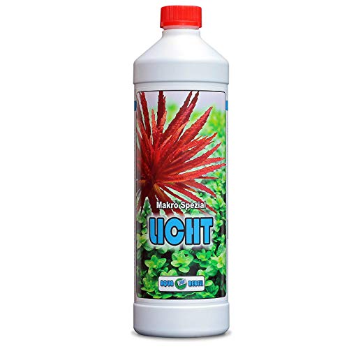 Aqua Rebell ® Makro Spezial Licht Dünger - 1 Literflasche - optimale Versorgung für Ihre Aquarium Wasserpflanzen - Aquarium Eisenvolldünger speziell für Wasserpflanzen entwickelt von Aqua Rebell