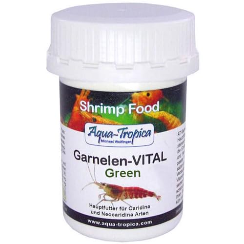 Aqua-Tropica Garnelen-VITAL Green - Garnelenfutter I Natürliche Inhaltsstoffe I Fördert gesunde Entwicklung I 35g von Aqua-Tropica