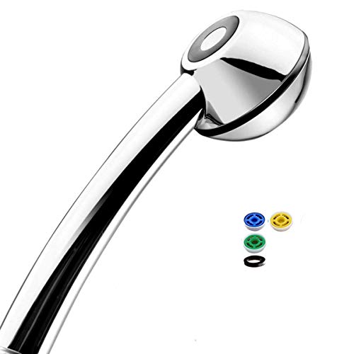AquaClic Duschkopf BLACK JUST SPORTS SwissClima für Individualisten: 4 Mengenregler f.4-11 l/min, OHNE Aufsatz f.weichen Strahl wie andere SwissClima, vor od.nach der Dusche konfigurieren von AquaClic