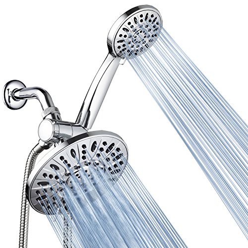 (Chrome) - AquaDance 7" Premium High Pressure 3-way Rainfall Shower Combo Combines the Best of Both Worlds - Enjoy Luxurious 6-Setting Rain Showerhead and 6-setting Hand Held Shower Separately or Together von AquaDance