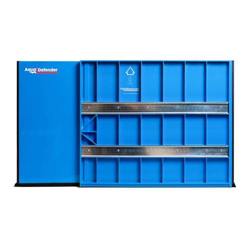 AquaDefender Hochwasserschutz einfach verstellbare Wassersperre | mobile & wiederverwendbare Flutbarriere 72,5-104 cm Breite, 40 cm Höhe Überflutungsschutz für Haustür, Fenster & Keller - 2 Stück von AquaDefender