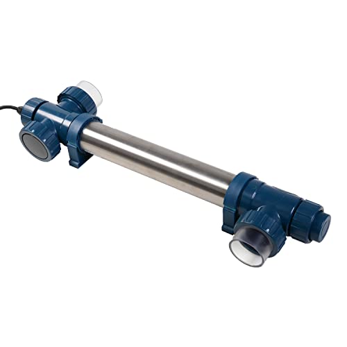 AquaForte Midi Power UVC 75 Watt, kurze Lampen und Edelstahlgehäuse, maximaler Durchfluss von 20m3 pro Stunde, für einen klaren Teich mit gesunden Fischen ohne Chemikalien, silber AquaForte Midi Power UVC 75 Watt, kurze Lampen und Edelstahlgehäuse, maximaler Durchfluss von 20m3 pro Stunde, für einen klaren Teich mit gesunden Fischen ohne Chemikalien, silber von AquaForte