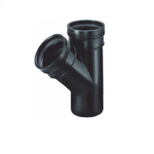 AquaForte 45 Grad T-Stück mit 2x/1x Steck-/Keilverbindung Durchmesser 75 mm, schwarz, 17.8 x 22.8 x 9.0 cm AquaForte 45 Grad T-Stück mit 2x/1x Steck-/Keilverbindung Durchmesser 75 mm, schwarz, 17.8 x 22.8 x 9.0 cm von AquaForte