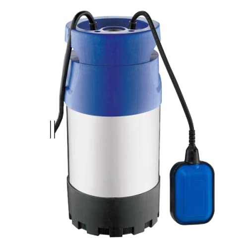 AquaForte AF800 Hochdruck-Tauchpumpe mit Schwimmer ausgestattet, 800 Watt, Max. Durchfluss 5,5 m³ pro Stunde, Max. Förderhöhe 30 m, Partikel bis zu 1mm, Anschluss 1 Innengewinde, Max. Druck 3 bar von AquaForte