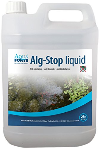 AquaForte Anti-Fadenalgenvernichter "Alg-Stop", 2,5 Liter, auch für Koi- und Schwimmteiche geeignet! Auch in Pulverform erhältlich!, weiß von AquaForte