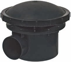 AquaForte Bodenablauf 110 mm mit Belüftung, schwarz, 38 x 38 x 20 cm, SC284 von AquaForte