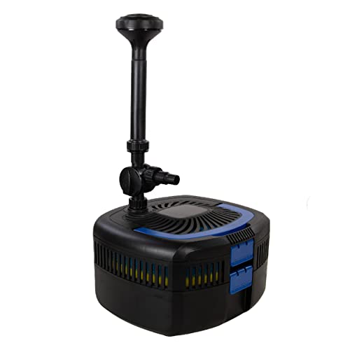 AquaForte GFU-6011 Springbrunnenpumpe + 11W UV-C, Leistung 57W, Max. Förderhöhe 2,5 M, Max. Durchfluss 2,5 m3 pro Stunde, Max. Teichgröße 5 m3, 13/19/25 mm Anschluss, Max. Druck 2 Bar, klares Wasser AquaForte GFU-6011 Springbrunnenpumpe + 11W UV-C, Leistung 57W, Max. Förderhöhe 2,5 M, Max. Durchfluss 2,5 m3 pro Stunde, Max. Teichgröße 5 m3, 13/19/25 mm Anschluss, Max. Druck 2 Bar, klares Wasser von AquaForte