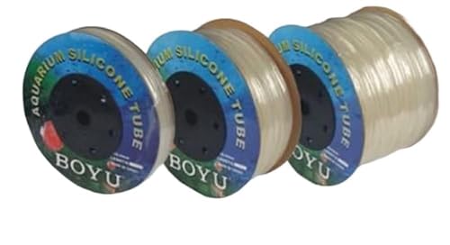 AquaForte Luftschlauch 4 x 6 mm Silikon 100 m, transparent von AquaForte