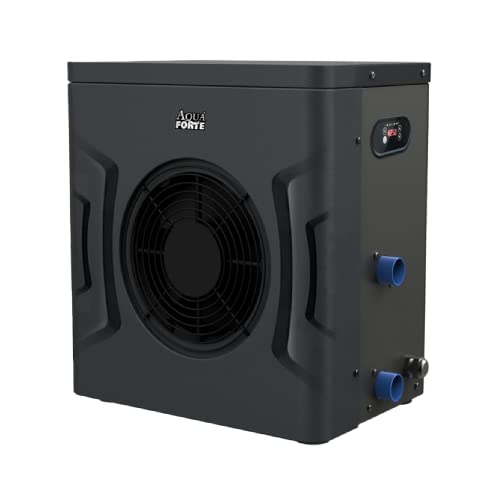 AquaForte Mini Wärmepumpe 3 kW mit ABS Kunststoffgehäuse, Schwarz von AquaForte