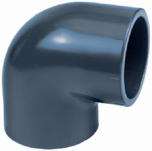AquaForte PVC 90 Grad Winkel 110 mm PN 10 Installationszubehör, grau, 17.0 x 17.0 x 11.0 cm von AquaForte