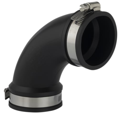 AquaForte PVC Elastomer, flexibler Bogen, 90 Grad, Ø 110 mm (Klemmbereich 110-100 mm), enorm flexibel!, Schwarz AquaForte PVC Elastomer, flexibler Bogen, 90 Grad, Ø 110 mm (Klemmbereich 110-100 mm), enorm flexibel!, Schwarz von AquaForte
