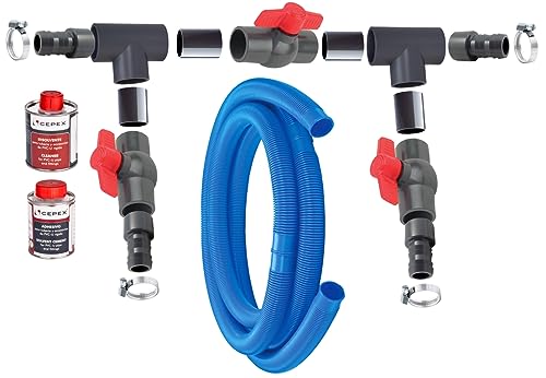 Wärmepumpe Bypass Set Basic, Adapter für Pool-Heizung / Wärmepumpe / Pool Solar Heizung Wärmepumpe Bypass Set Basic, Adapter für Pool-Heizung / Wärmepumpe / Pool Solar Heizung von AquaForte