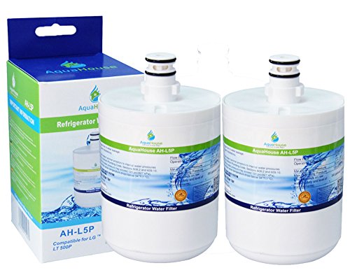 2x AH-L5P kompatibel für LG LT500P Wasserfilter, 5231JA2002A, GEN11042FR-08, ADQ72910901, Premium Kühlschrank Wasserfilter von AquaHouse