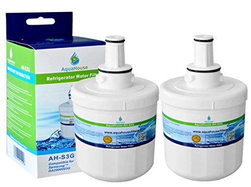 AquaHouse 2X AH-S3G kompatibel Wasserfilter für Samsung Kühlschrank DA29-00003G, HAFCU1 / XAA, HAFIN2 / EXP, DA97-06317A von AquaHouse