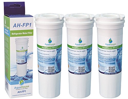3x AH-FP1 kompatibel für Fisher & Paykel Kühlschrank Wasserfilter 836848, 836860, 67003662 von AquaHouse