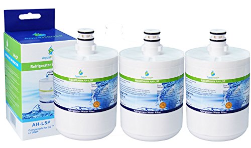 3x AH-L5P kompatibel für LG Wasserfilter LT500P, 5231JA2002A, GEN11042FR-08, ADQ72910901, Premium Kühlschrank Wasserfilter 3x AH-L5P kompatibel für LG Wasserfilter LT500P, 5231JA2002A, GEN11042FR-08, ADQ72910901, Premium Kühlschrank Wasserfilter von AquaHouse