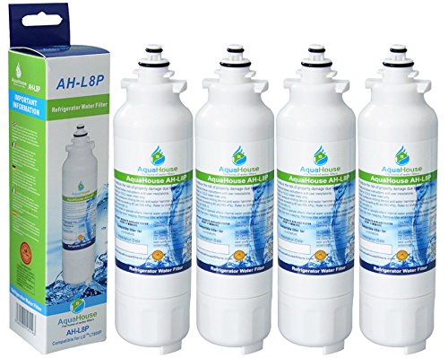 4x AH-L8P kompatibel für LG LT800P Wasserfilter, LT800PC ADQ73613401, ADQ73613402, Kenmore Elite 46-9490 Kühlschrank 4x AH-L8P kompatibel für LG LT800P Wasserfilter, LT800PC ADQ73613401, ADQ73613402, Kenmore Elite 46-9490 Kühlschrank von AquaHouse
